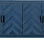 Stronger Vintage Style Buffet Cabinet Lacquered Accent Storage 4 Door Wooden - Korvel