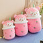 25-40cm Cute Cartoon Teddy Bear Bubble Tea Cup Shaped Pillow Plush Toys Real-life Stuffed Soft Back Cushion Funny Boba Food - Korvel
