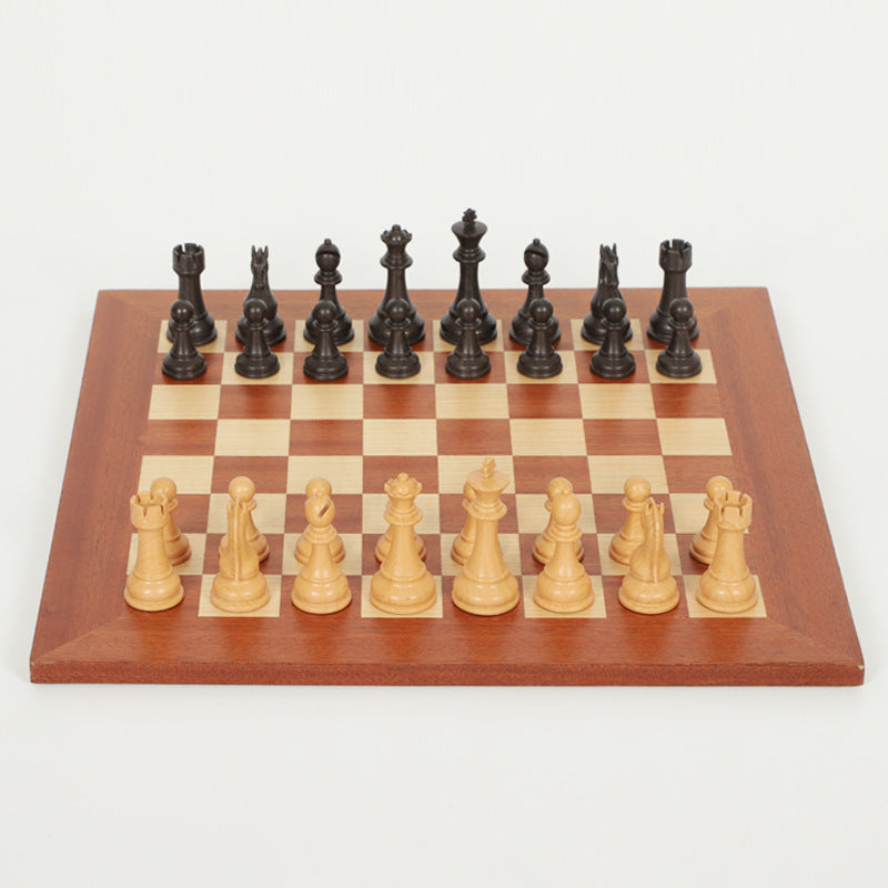 International Chess Heavy Woodgrain Chess Wooden Chess Board Western Chess Adult Luxury Set Chess - Korvel