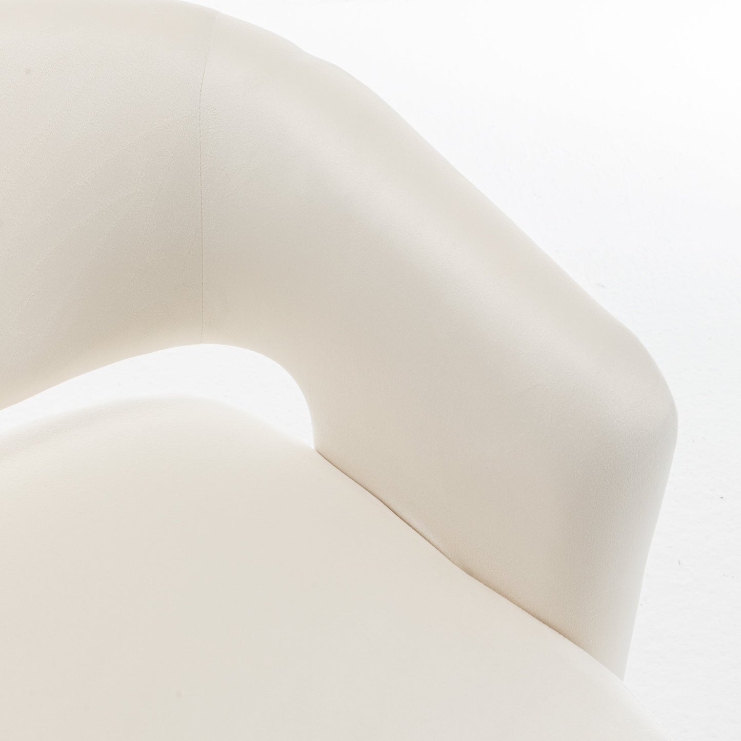 Chaise de baril pivotante en velours élégant pour espaces de vie
