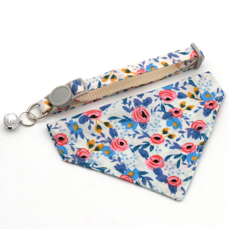 Bufanda Triangular Floral Margarita para Mascotas