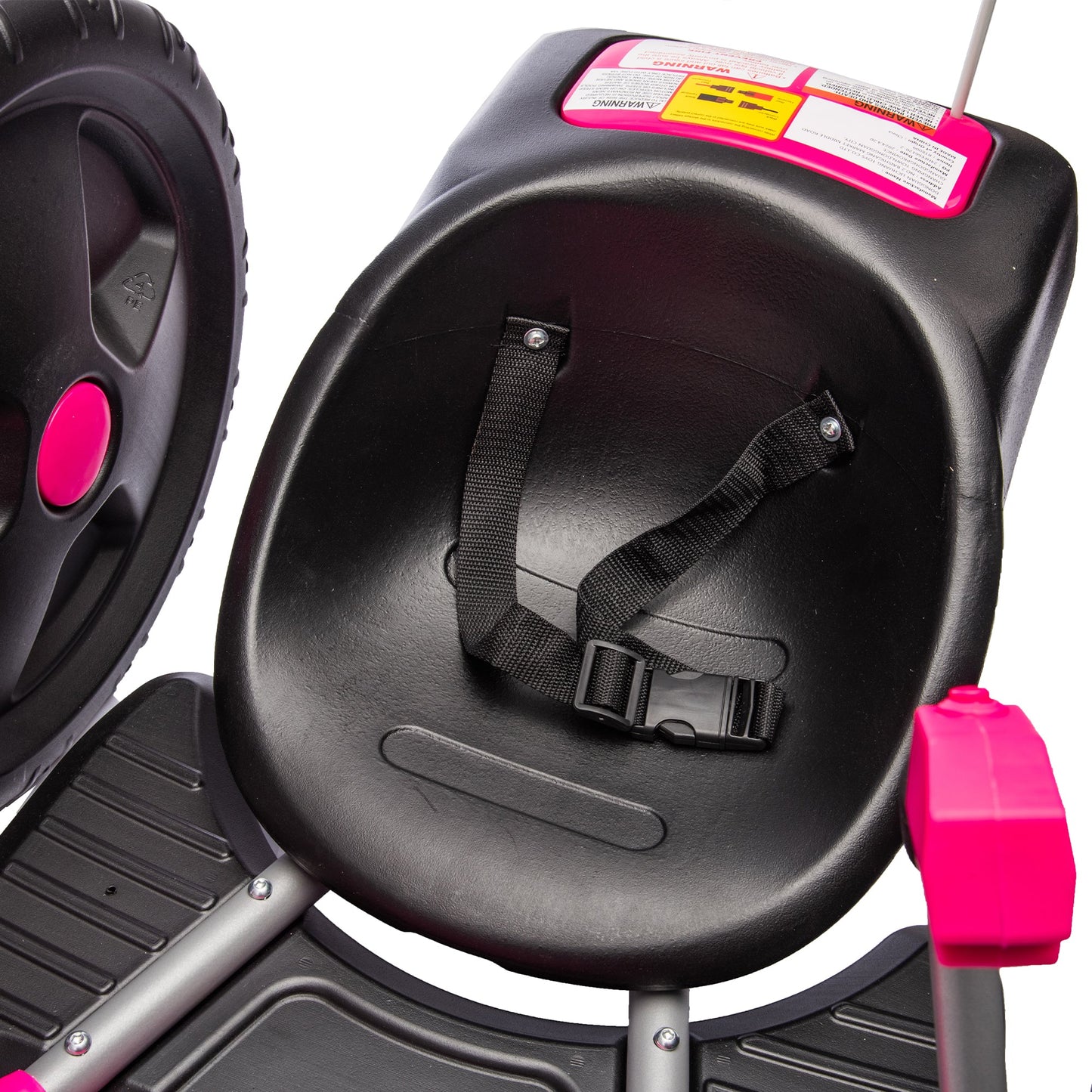 12V Kids Ride On Electric Toy,2WD,16'' exaggerated wheel,Dual handle control for 360 degree flexible steering and rotation - Korvel