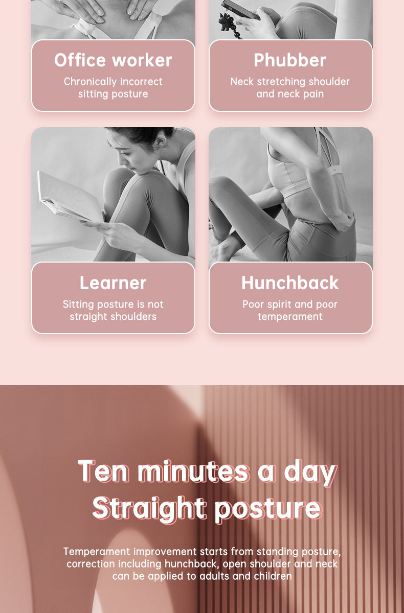 Adjustable Open Back Shoulder Stick for Posture Support