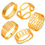 Fashion metal titanium steel bracelet with female geometric design and diamond studded spring buckle bracelet - Korvel