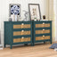 3 Drawer Cabinet Natural rattan American Furniture Suitable for bedroom living room study - Korvel