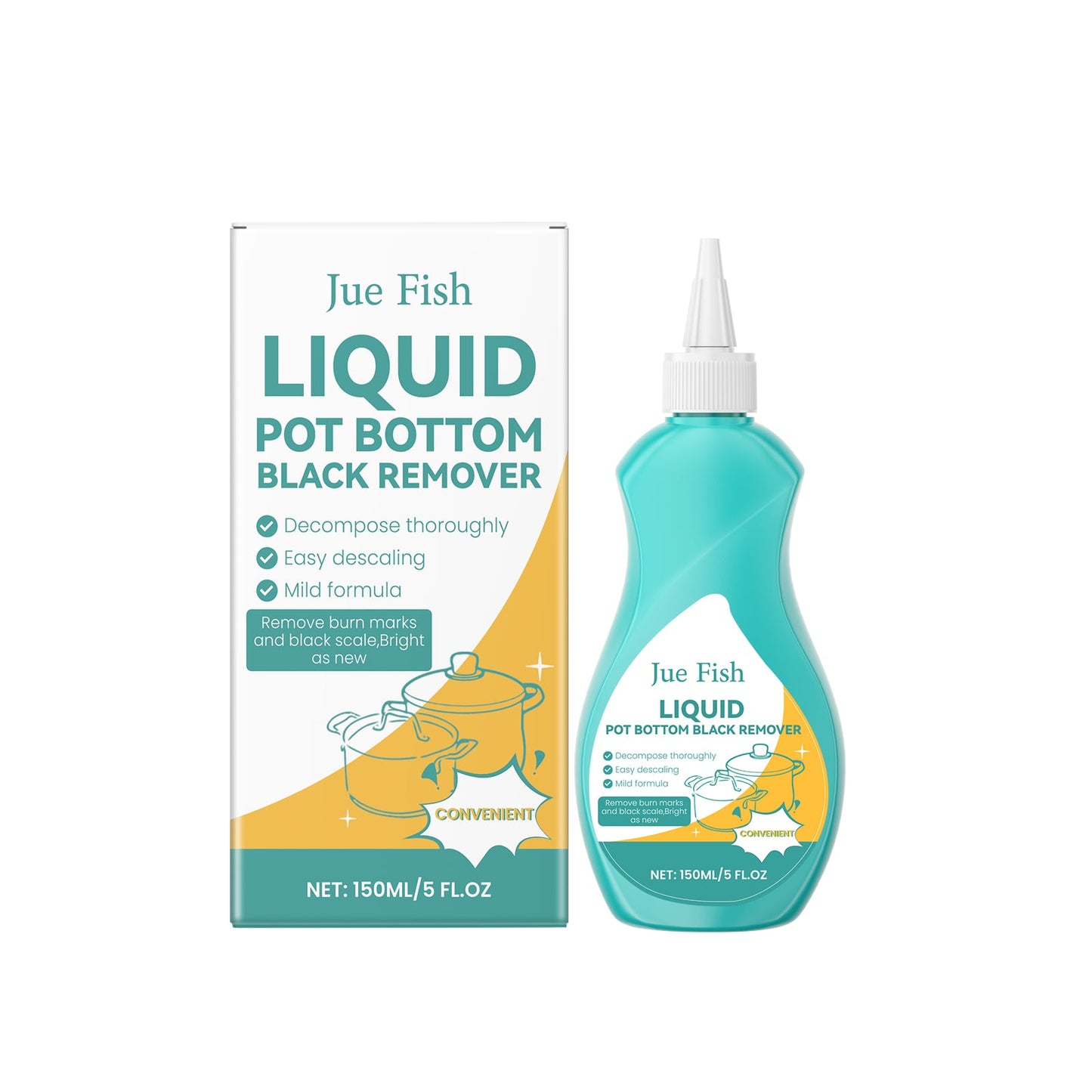 Pan Cleaner, Pan Bottom Grease Cleaner To Remove Oil And Scale Cleaning Polishing Anti-Rust Cleaning Liquid - Korvel
