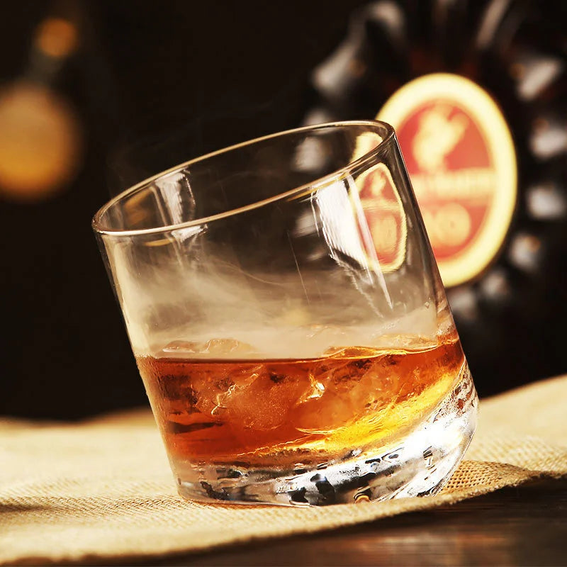 Whiskey glass Tower Of Pisa Inclined Bottom  Wine Rock Glass For Bar NMD Brandy Snifer Chivas Whisky Drinking Cup Verre a Vin - Korvel