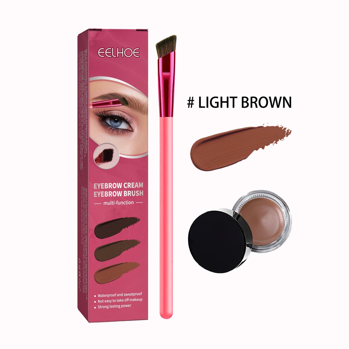 Multifunctional Eyebrow Brush Set, Filling Shaping Tinted Eyebrows Smooth Eye Brow Makeup Set - Korvel