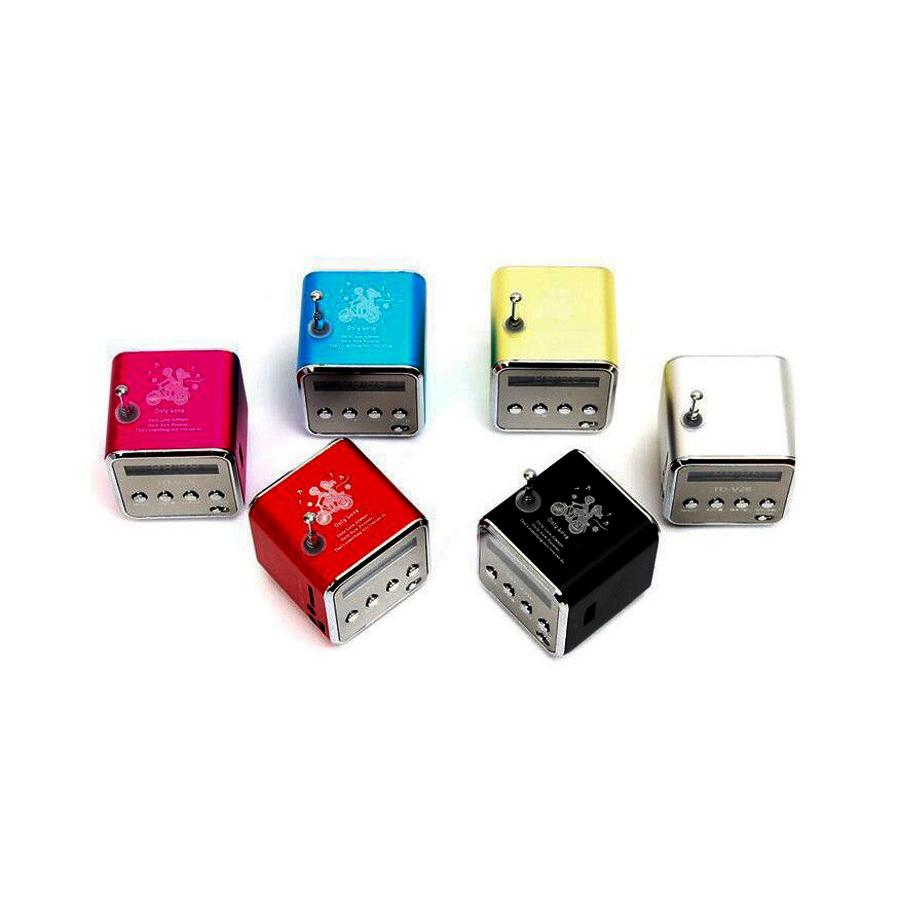 TD-V26 Portable Radio FM Micro SD/TF Music Player Digital LCD Display Mini Speaker Suitable - Korvel