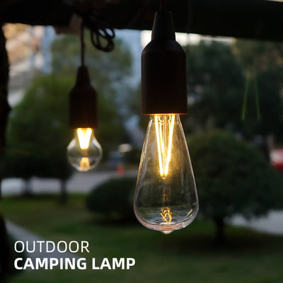 Outdoor Portable Camping Lights Retro Lighting LED Cable Lights Tent Lights Christmas Camping Atmosphere Lights Decorative Chandeliers - Korvel