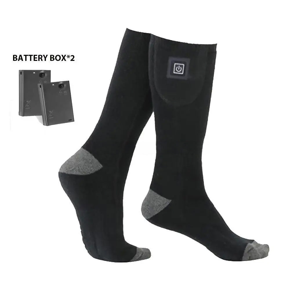 Calcetines eléctricos calefaccionables recargables para comodidad al aire libre