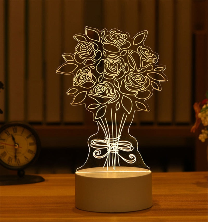 3D LED Night Light - Creative Table Lamp for All Occasions
