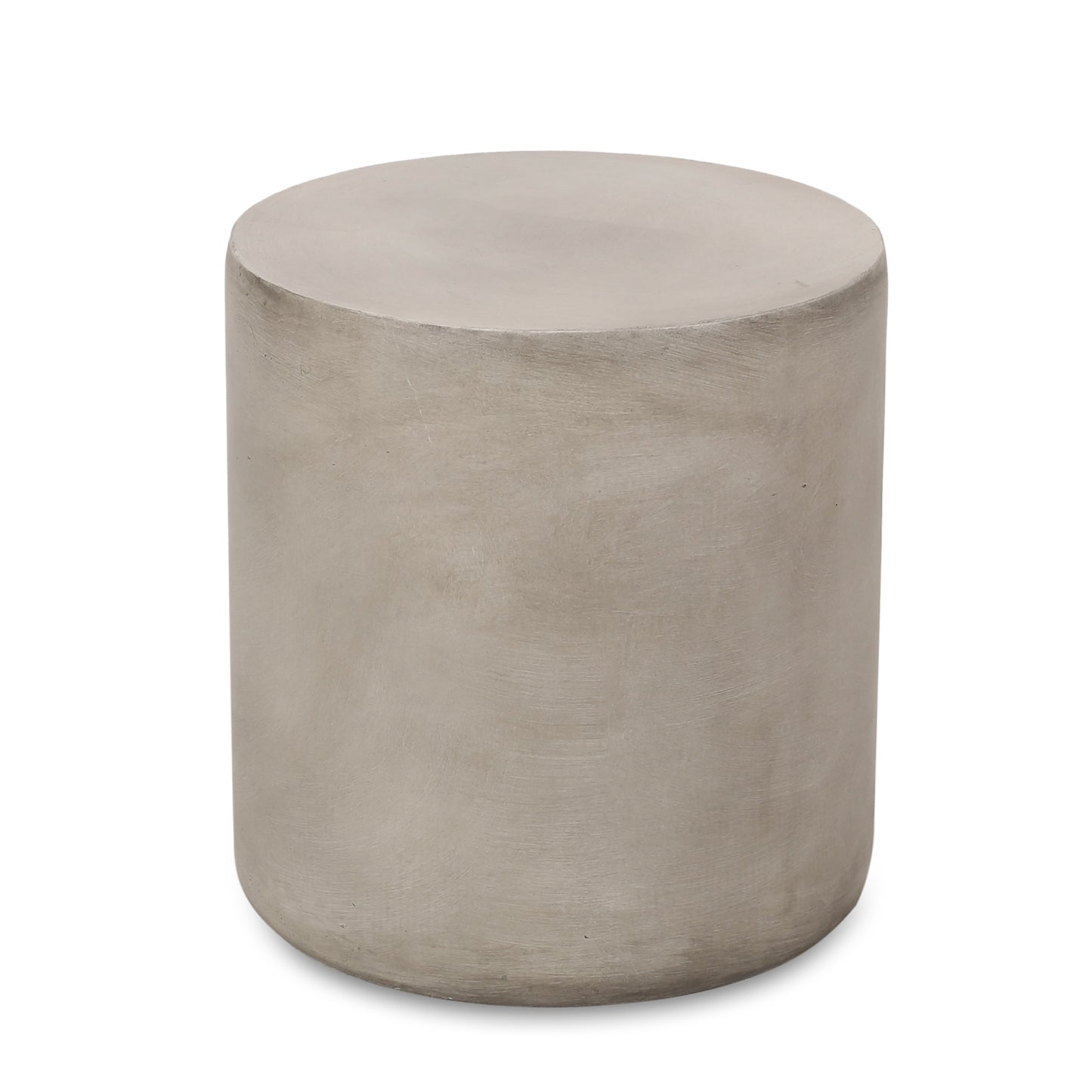 Light Gray Concrete Side Table