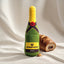 Realistic Plush Wine Bottle Dog Toy - Chew-Resistant & Entertaining