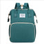 New Outdoor Folding Bag with Baby Can Sleep Mommy Bag Multi-functional Bottle Backpack Diaper Backpack - Korvel