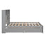 Full Size Platform Bed with Storage Headboard and Charging Station