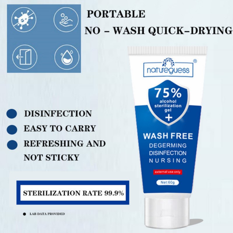 Portable Hand Sanitizer Gel - Moisturizing & Convenient