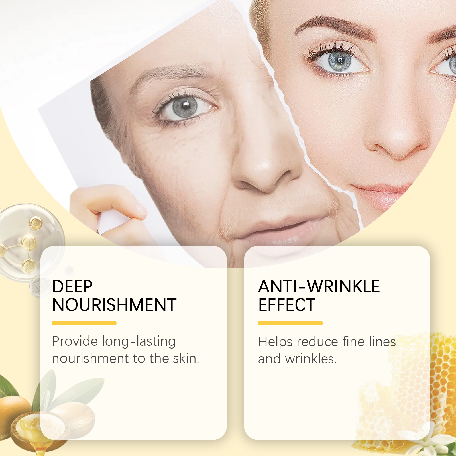 Propolis Eye Moisturizer, Moisturizing And Nourishing The Skin Around The Eyes, Firming, Lifting, Brightening And Anti-Wrinkle Care - Korvel