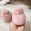 Newborn Plush Footwear Winter Thickened And Padded Infant Soft Bottom Step Front Shoes Warm Fur Baby Toddler Shoes - Korvel