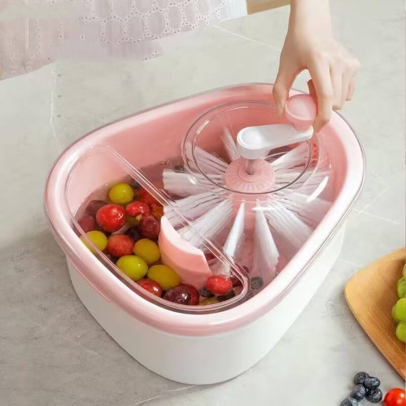 Washing fruits without hand washing fruit basin draining basket to remove pesticide residues and stains - Korvel