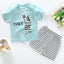 T-shirt+Shorts 2-Piece Clothing Set Pajamas Summer Kids Baby Boys Girls Cotton Casual Tracksuit Cartoon Dinosaur Clothes Suit - Korvel