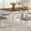 Conjunto de Mesa de Comedor de Madera de 6 Piezas TOPMAX de Estilo Mid-Century