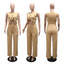 Round Neck Casual Sleeveless Sexy Top with Slim Long Pants Two-Piece Women's Set - Korvel