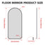 71" x 32" Oversized Full Body Mirror - Elegant Black Frame