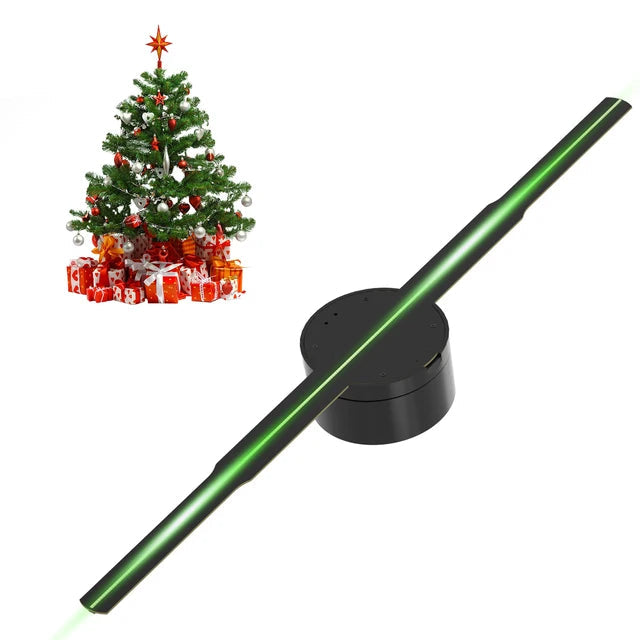 3D Hologram Projector Fan Remote Wifi Control 42cm Commercial Advertise Display Hologram Projector Transmit Picture Video - Korvel