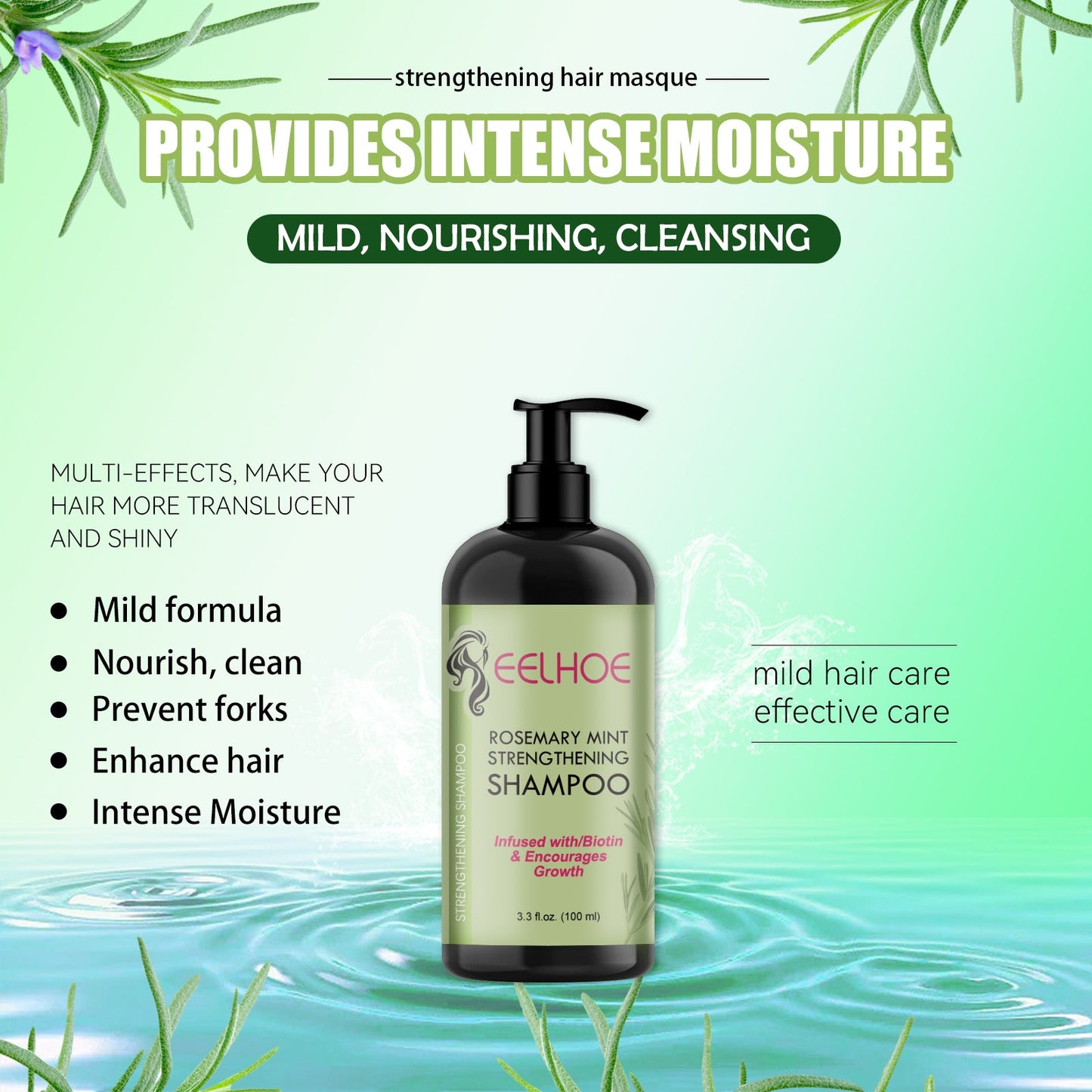 Hair Enrichment Essence, Moisturizes Hair Repair Hair Root Thickening Hairline Strengthening Hair Treatment Essence - Korvel