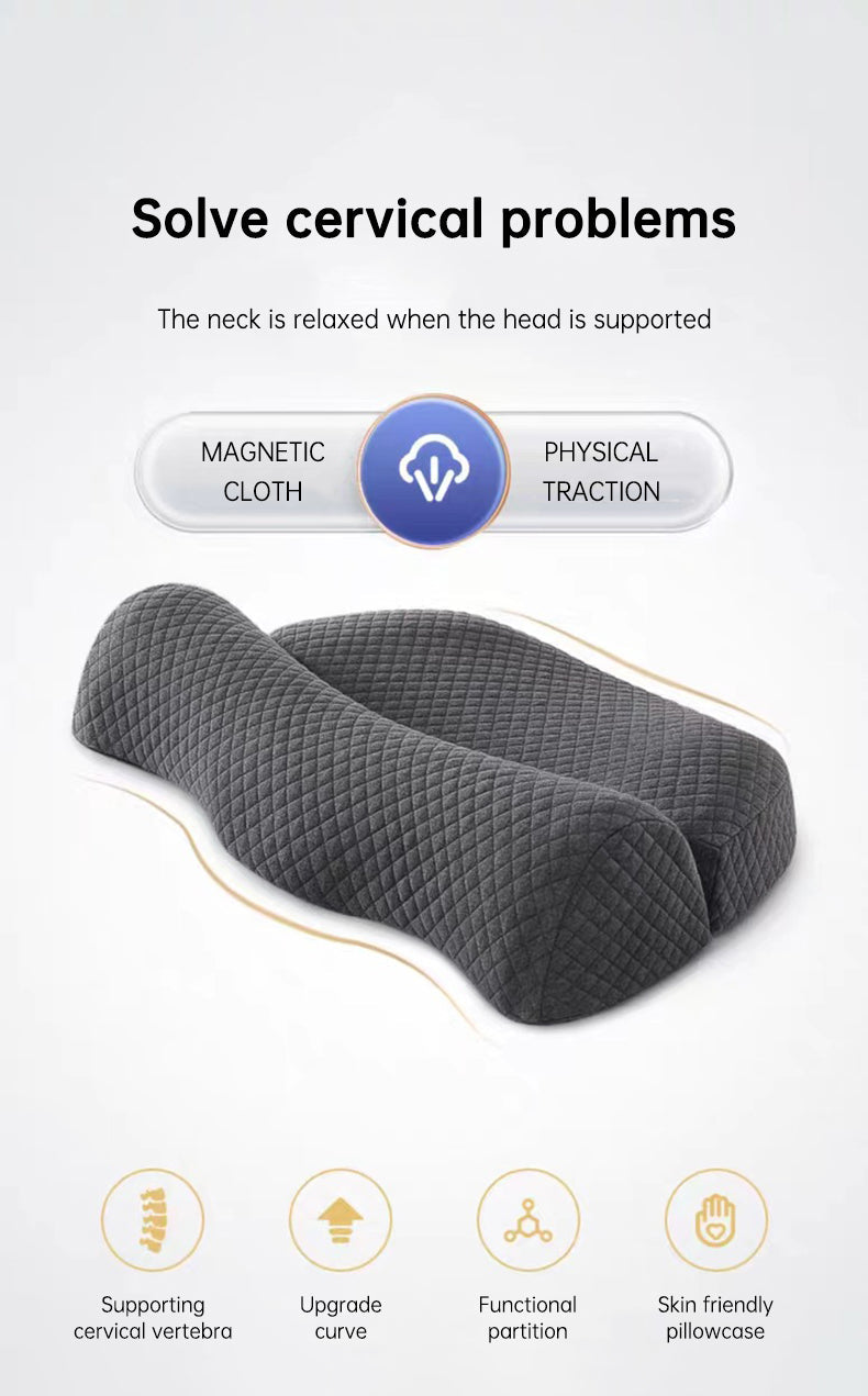 Bed Side Sleeping Pillow Neck Pain Relief Ergonomic Cervical Memory Foam Pillow - Korvel