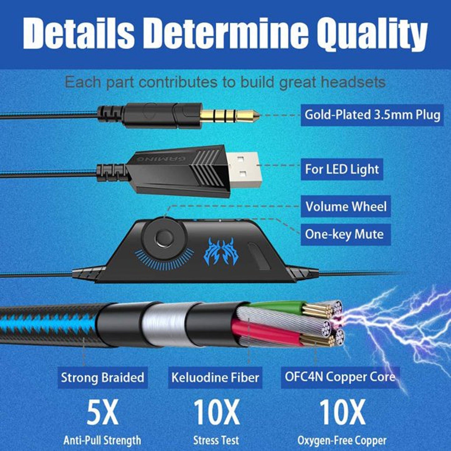 Auriculares Gaming con Cable G9000 para Entusiastas de los Esports