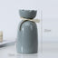 Elegant European-Style Ceramic Ribbon Vase for Home Decor