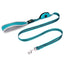 Nylon Combat Padded Leads Dog Leash with Double Padded Handles with Built in Poop Bag Holder Dispenser - Korvel