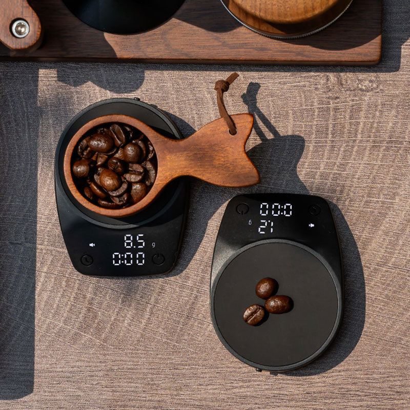 Mini Electronic Coffee Scale - Timed Weighing, Perfect for Italian Beans, Home & Coffee Bars - Korvel