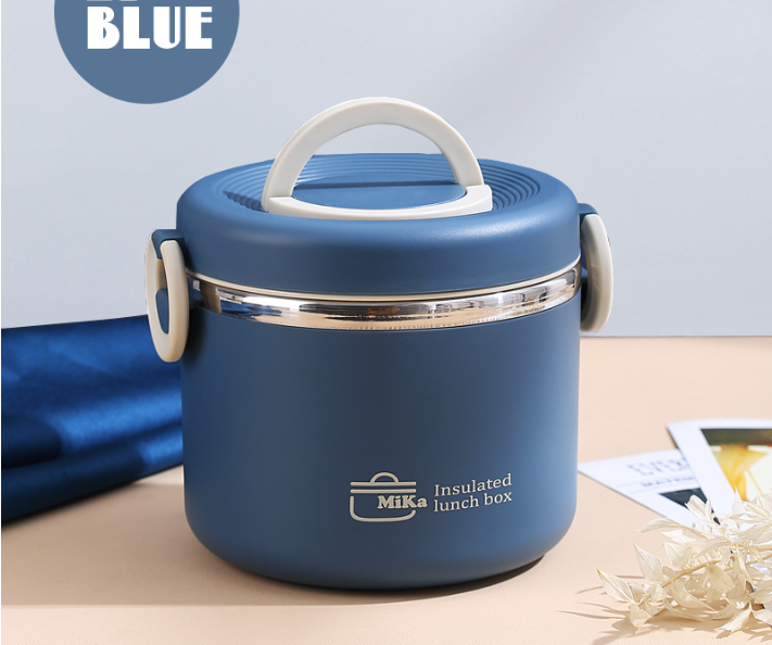 Portable simple stainless steel insulated lunch box with lid - Korvel