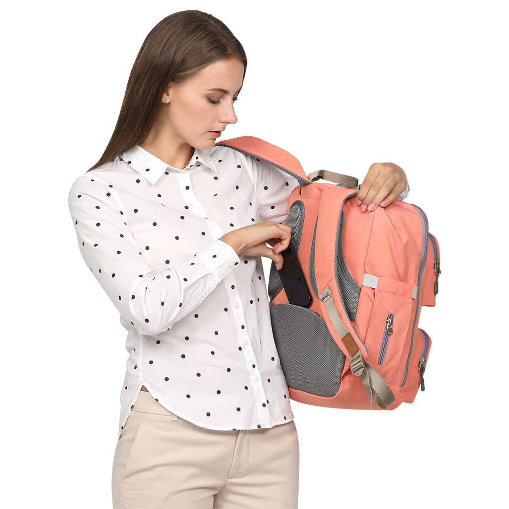 Nappy Bag Large Capacity Baby Diaper Bag Travel Backpack Waterproof knapsack - Korvel