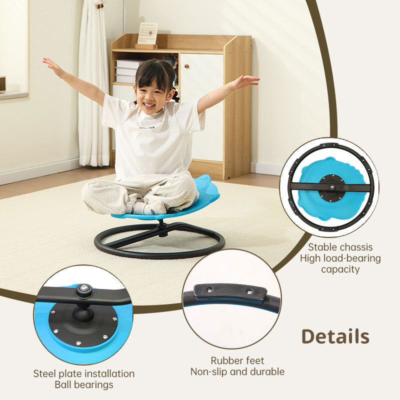 Swivel chair, suitable for autistic children's sensory stimulation and enhancing motor skills and coordination. - Korvel