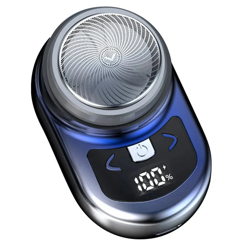 Portable Electric Shaver Pocket Shaving For Men Mini Beard Shaver LCD Power Display Rechargeable Travel Home Shaver Easy Install - Korvel