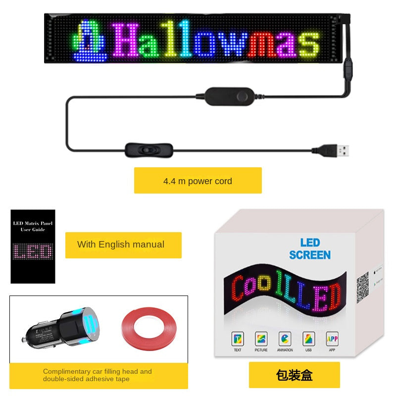 Flexible LED Advertising Screen LED Soft Panel APP Bluetooth Car Display - Korvel