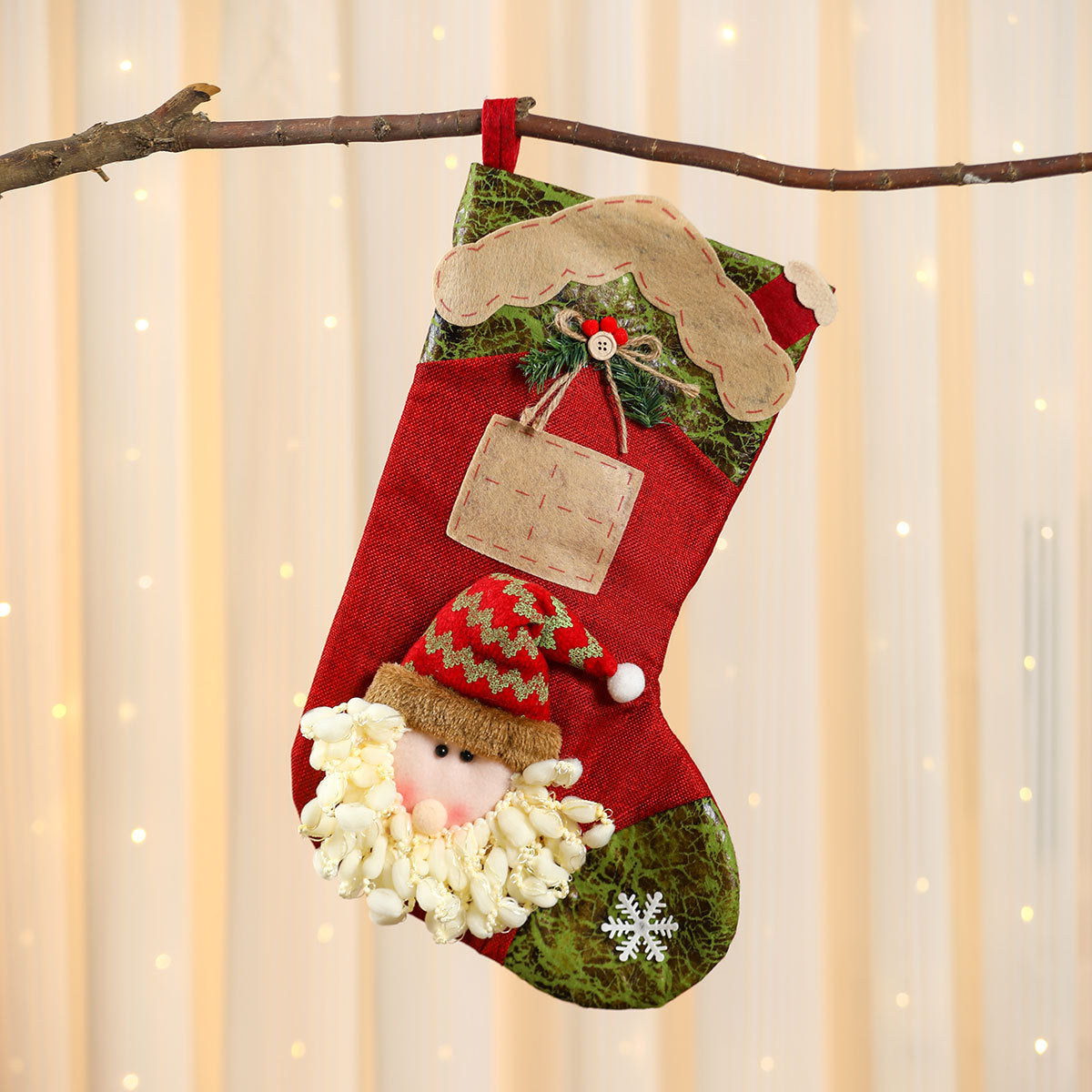 3D Cartoon Christmas Stockings - Festive Holiday Decor