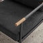 Leisure Lounge Chair Arm Chair with Metal Frame, Upholstered Side Chair Comfy Sitting Chair for Living Room, Black Chenille - Korvel
