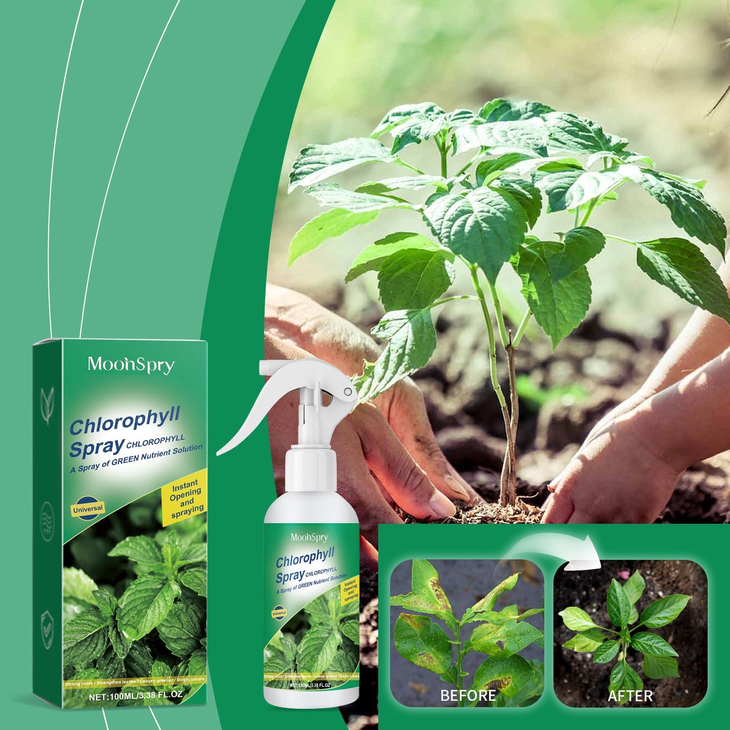 Moonspry Chlorophyll Spray - Whole Plant Nutrient Solution