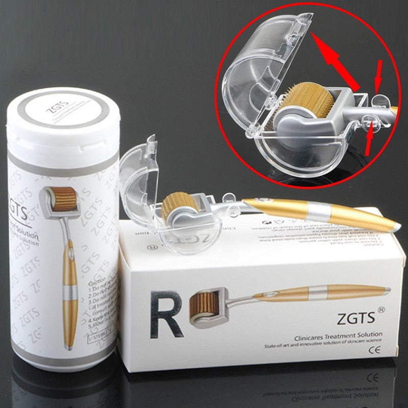 ZGTS192 Derma Roller Titanium Stainless Steel Needles For Facial Skin Care Microneedle Derma Rollering Therapy - Korvel