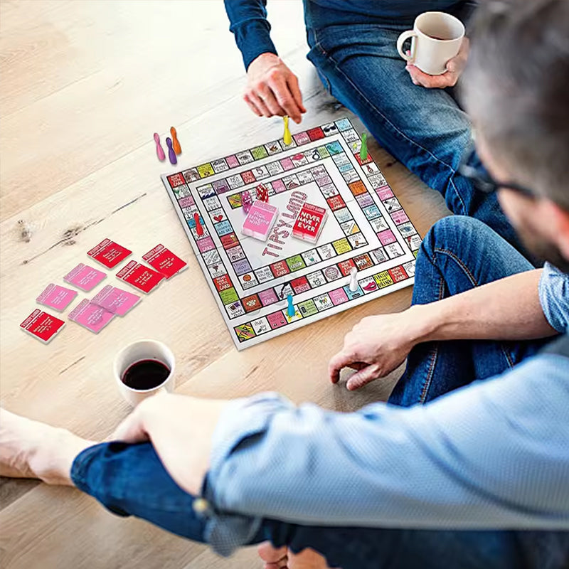 Tipsy Land Drinking Games: Interactive game for adult girls' nights, bachelorette & Halloween parties. For 2 - 8 players. - Korvel