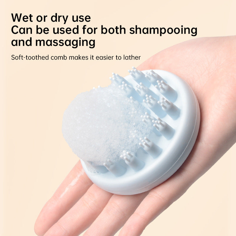 Baby Silicone Shampoo Scalp Massage Body Clean Scrub Feel Bath Brush - Korvel