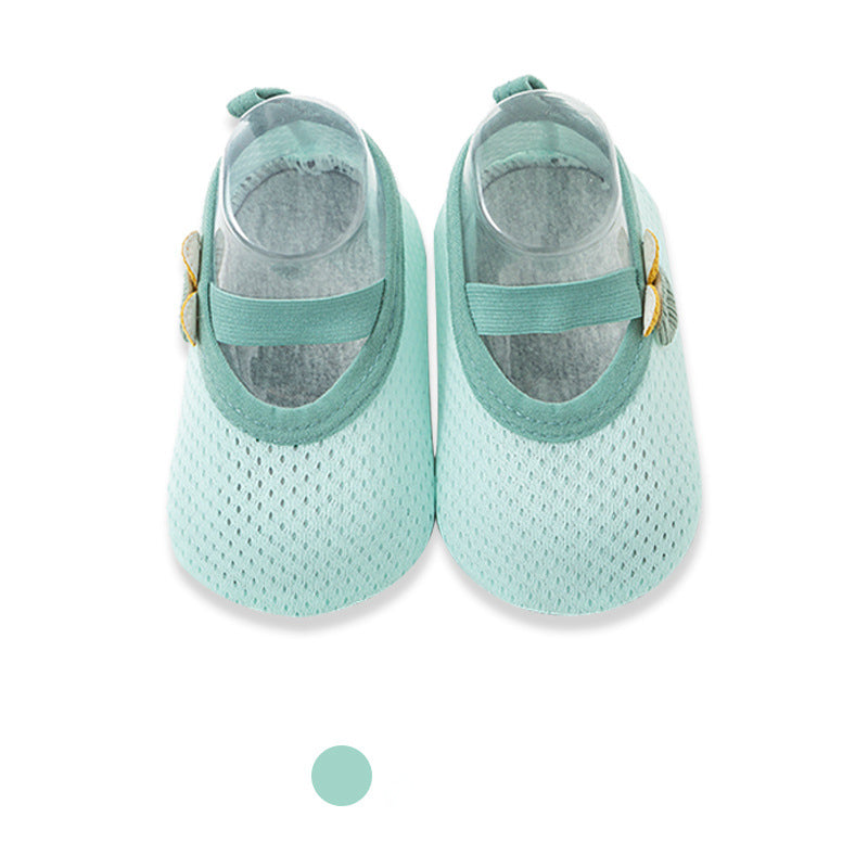 New Baby Floor Socks Baby Shoes Socks Indoor Shoes Dispensing Non-Slip Soft Bottom Mesh - Korvel