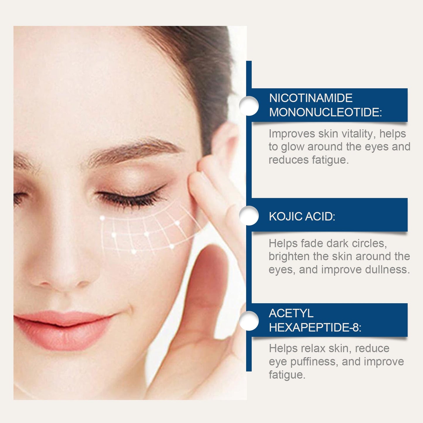 Eye Care Cream, Moisturizing And Firming Eye Care Cream To Remove Crow's Feet - Korvel