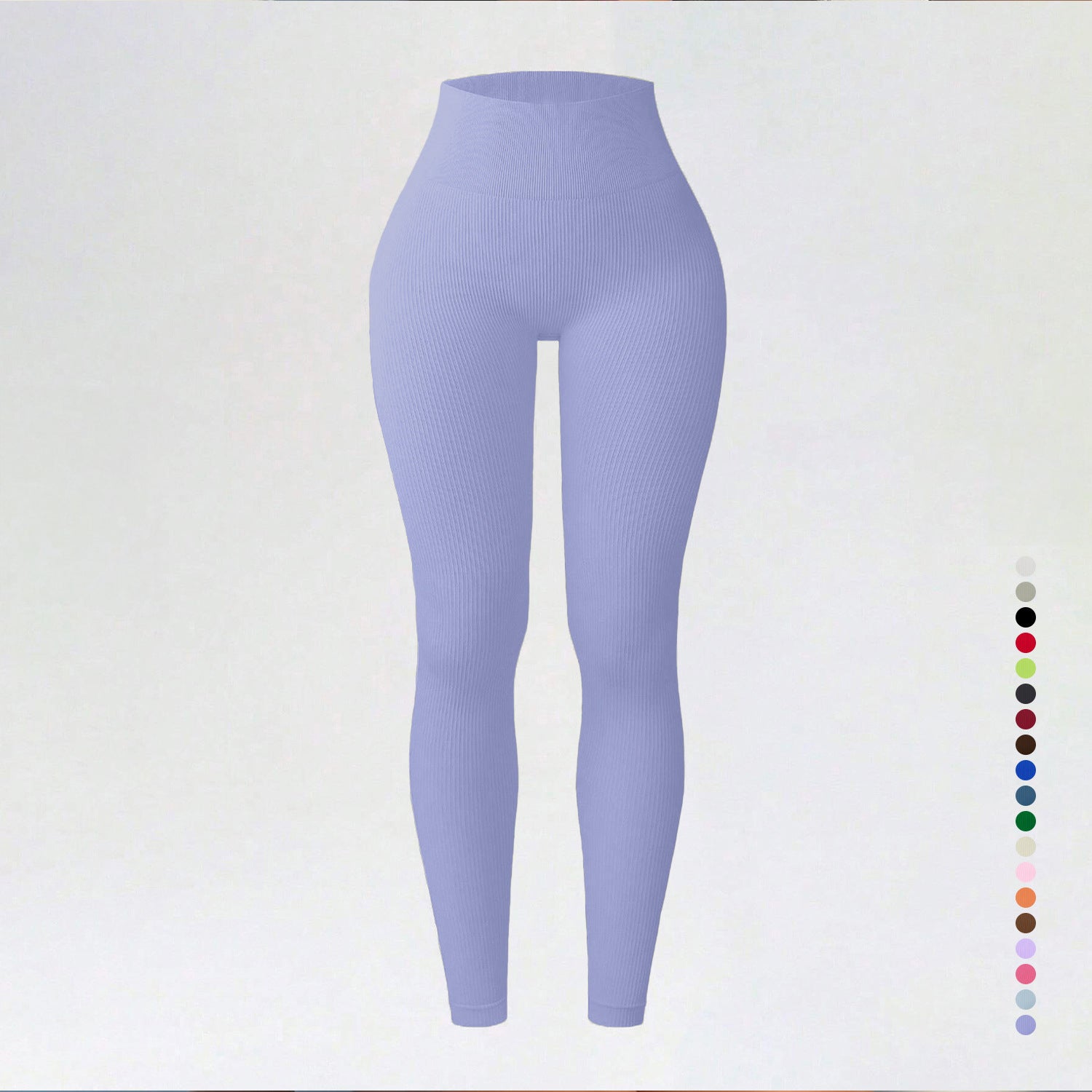 Threaded autumn and winter yoga pants seamless fitness pants high waisted sports yoga clothes leggings - Korvel