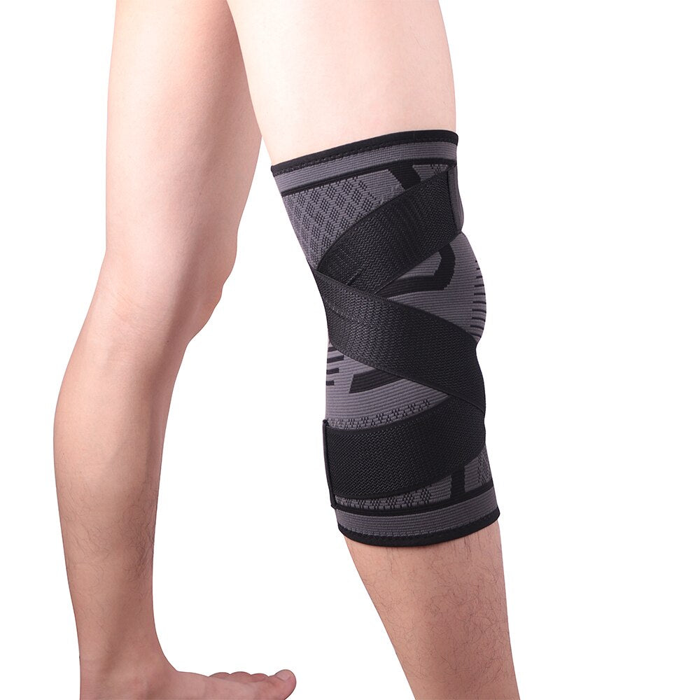 1PC New Band Removable Pressurized Knee Pads Braces Knee Support Crossfit Fitness Running Sports Knee Protector Knee Sleeve - Korvel